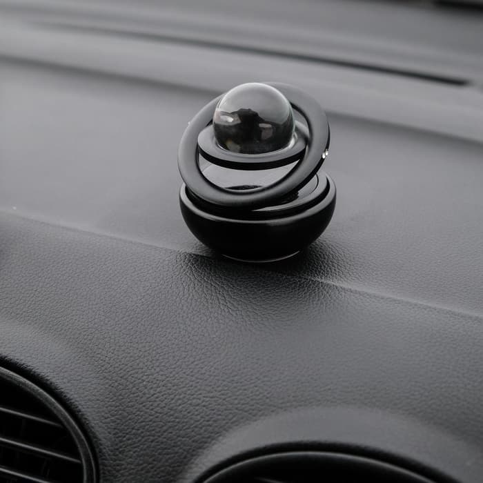 Ароматизатор на панель «Гравитационные кольца» черный