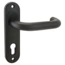 Комплект ручек «Крит» Р72-4949У-Чш 9×9 мм д/противопожарной двери, черная шагрень