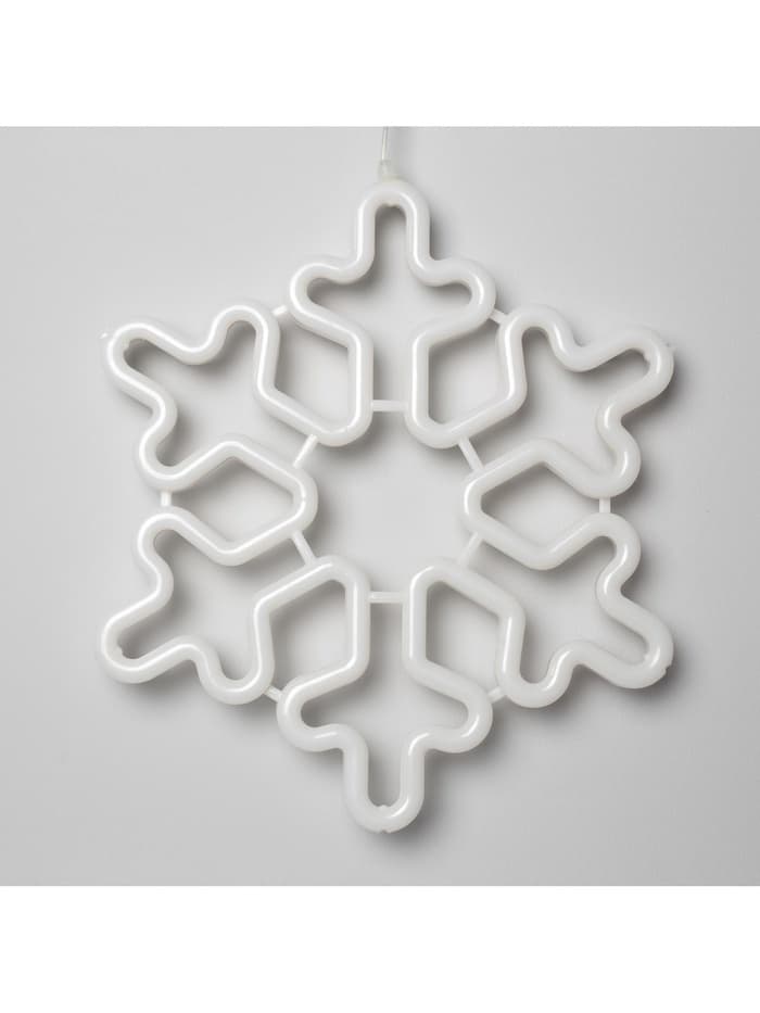 Светодиодная фигура «Снежинка» 30 см, пластик, 220 В, свечение мульти