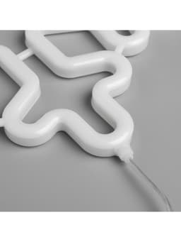 Светодиодная фигура «Снежинка» 30 см, пластик, 220 В, свечение мульти