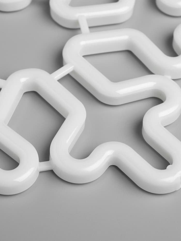 Светодиодная фигура «Снежинка» 30 см, пластик, 220 В, свечение тёплое белое