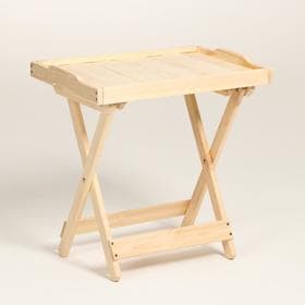 Столик для завтрака сервировочный Дарим Красиво, со съемным подносом, дерево