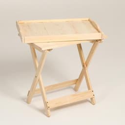 Столик для завтрака сервировочный Дарим Красиво, со съемным подносом, дерево