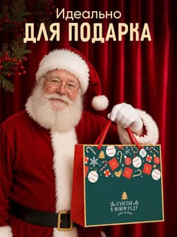 Пакет подарочный новогодний ламинированный «Счастья в Новом году», ML 27×23×11.5 см