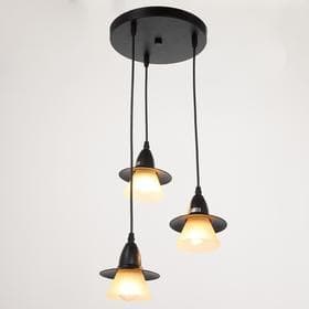 Светильник ЭкономСвет 36081/3 3×40 Вт Е27 черный 33×33×75 см