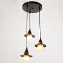 Светильник ЭкономСвет 36081/3 3×40 Вт Е27 черный 33×33×75 см