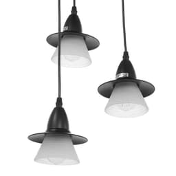 Светильник ЭкономСвет 36081/3 3×40 Вт Е27 черный 33×33×75 см