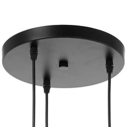 Светильник ЭкономСвет 36081/3 3×40 Вт Е27 черный 33×33×75 см