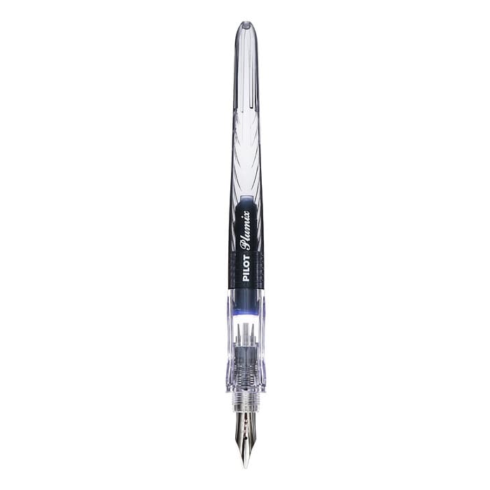 Перьевая ручка Pilot. PLUMIX NEON, узел 0.58 мм, чёрный корпус