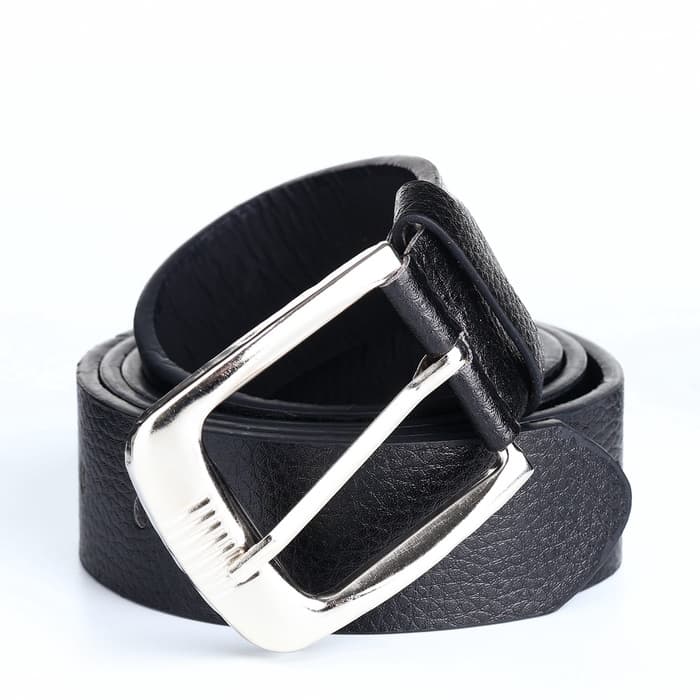 Ремень мужской, ширина 3.6 см, винт, пряжка металл, чёрный