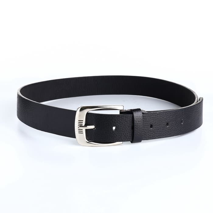 Ремень мужской, ширина 3.6 см, винт, пряжка металл, чёрный