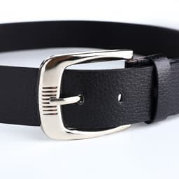 Ремень мужской, ширина 3.6 см, винт, пряжка металл, чёрный