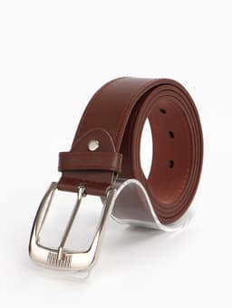 Ремень мужской, 120×3.6 см, гладкий, винт, пряжка металл, коричневый
