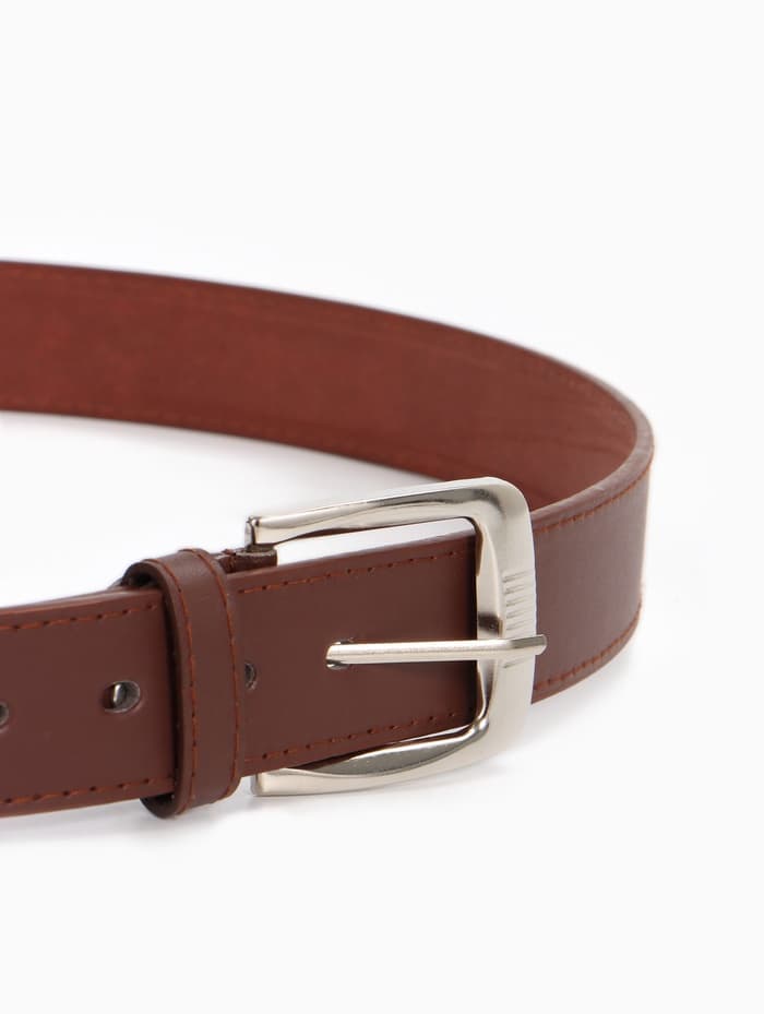Ремень мужской, 120×3.6 см, гладкий, винт, пряжка металл, коричневый