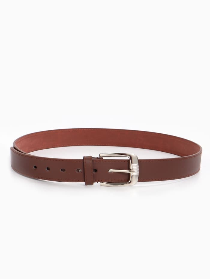 Ремень мужской, 120×3.6 см, гладкий, винт, пряжка металл, коричневый