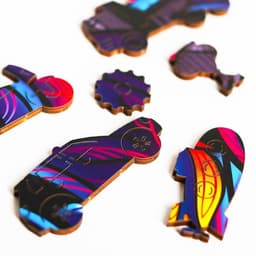 Пазл деревянный фигурный Puzzle «Огненная гонка», 63 элементов