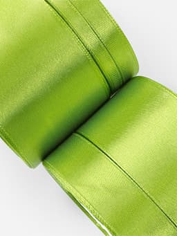 Атласная лента, набор 5 шт., 6/10/20/40/50 мм, 23±1 м, светло-зелёная №184