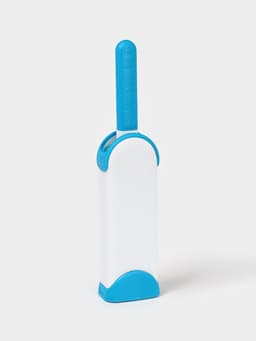 Щётка для удаления шерсти и волос с одежды и мебели с ручкой Доляна, 33×7.5×5 см, синяя