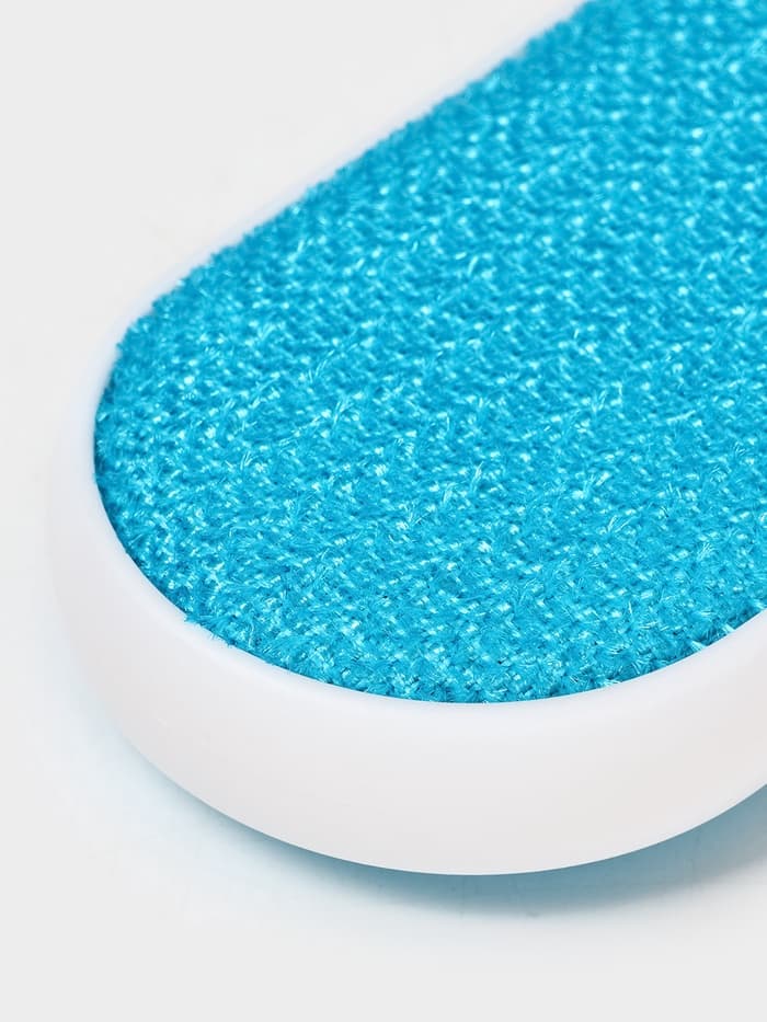 Щётка для удаления шерсти и волос с одежды и мебели с ручкой Доляна, 33×7.5×5 см, синяя