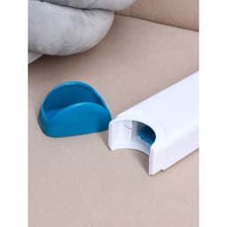 Щётка для удаления шерсти и волос с одежды и мебели с ручкой Доляна, 33×7.5×5 см, синяя