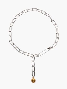 Кулон на цепочке «Шар и Булавка», цвет серебро, L=45 см