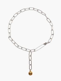 Кулон на цепочке «Шар и Булавка», цвет серебро, L=45 см