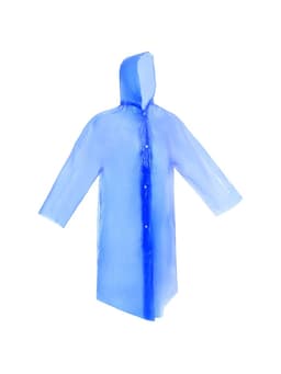 Дождевик - плащ, взрослый, размер 48-50, PE 100 г, синий