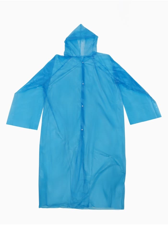 Дождевик - плащ, взрослый, размер 48-50, PE 100 г, синий