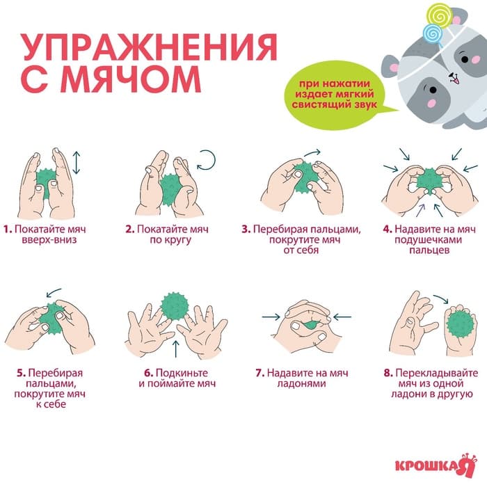 Развивающие тактильные мячики Крошка Я «Сладости», с пищалкой, в наборе 5 шт.