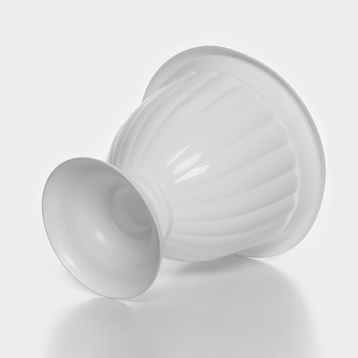 Вазон для цветов «Жасмин», 18 л, d=43 см, h=30 см, белый