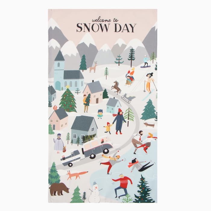 Полотенце кухонное новогоднее «Этель» Snow day, 40×73 см, 100% хлопок, саржа 190 г/м²