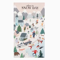 Полотенце кухонное новогоднее «Этель» Snow day, 40×73 см, 100% хлопок, саржа 190 г/м²