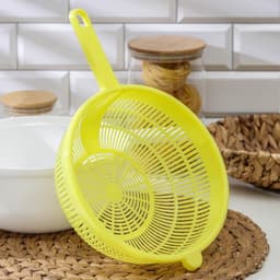 Дуршлаг с поддоном Альтернатива, 3 л, d=25 см, h=11.5 см, пластик, МИКС