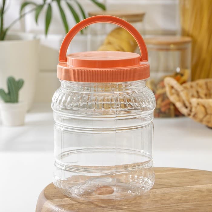 Банка для хранения продуктов Альтернатива, 1.5 л, пластик, МИКС