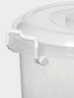 Контейнер пищевой Альтернатива, 5 л, пластик, прозрачный, ручки МИКС