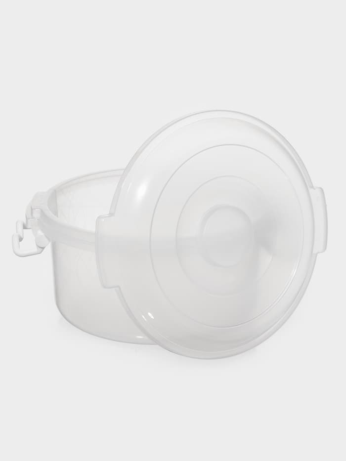 Контейнер пищевой Альтернатива, 5 л, пластик, прозрачный, ручки МИКС