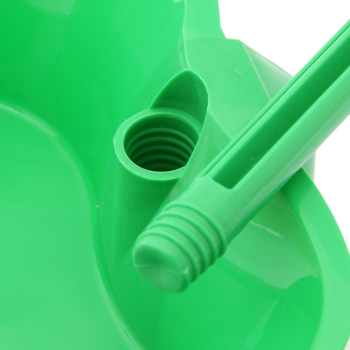 Совок для мусора Альтернатива, с черенком, пластик, 28×25×71 см, МИКС