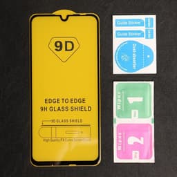 Защитное стекло 9D Luazon для Honor 10 lite, полный клей, 0.33 мм, 9Н, чёрное