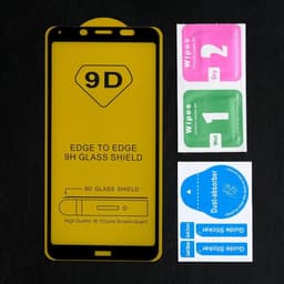 Защитное стекло 9D Luazon для Xiaomi Redmi 7a, полный клей, 0.33 мм, 9Н, чёрное