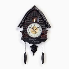 Часы настенные интерьерные большие с кукушкой «Белочки», плавный ход, 67×37×13 см