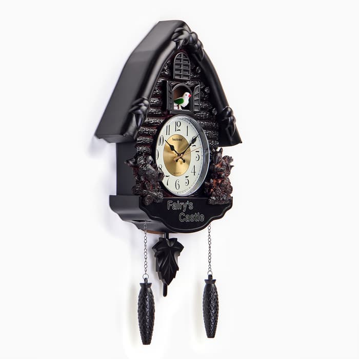 Часы настенные интерьерные большие с кукушкой «Белочки», плавный ход, 67×37×13 см