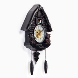 Часы настенные интерьерные большие с кукушкой «Белочки», плавный ход, 67×37×13 см