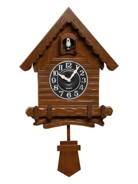 Часы настенные «Избушка», с кукушкой, плавный ход, 52×31 см
