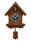 Часы настенные «Избушка», с кукушкой, плавный ход, 52×31 см