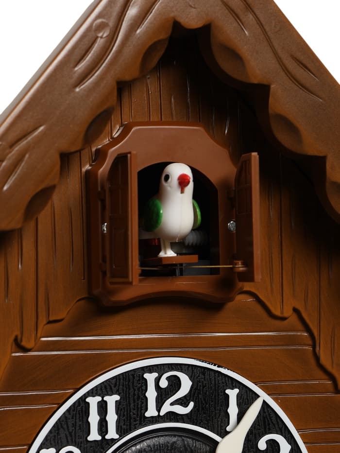 Часы настенные «Избушка», с кукушкой, плавный ход, 52×31 см