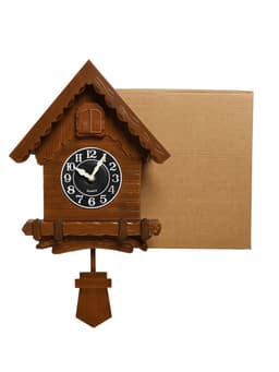 Часы настенные «Избушка», с кукушкой, плавный ход, 52×31 см