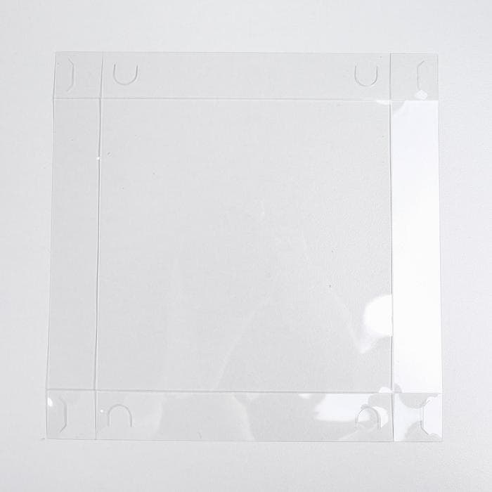 Коробка для кондитерских изделий с пластиковой крышкой «С Новым годом», 15×15×3 см