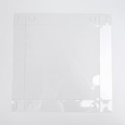 Коробка для кондитерских изделий с пластиковой крышкой «С Новым годом», 15×15×3 см