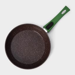 Сковорода Magistro Avocado, d=22 см, съёмная ручка софт тач, антипригарное покрытие, индукция, кованый алюминий, зелёная