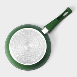 Сковорода Magistro Avocado, d=22 см, съёмная ручка софт тач, антипригарное покрытие, индукция, кованый алюминий, зелёная